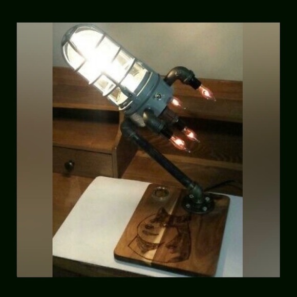 New Dogecoin Rocket Lamp Commemorative Coin & Doge Wood Burning Art To The Moon - Picture 2 of 10